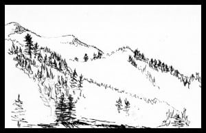 framed.ink no 2 Priest Gulch Camp mtns 013